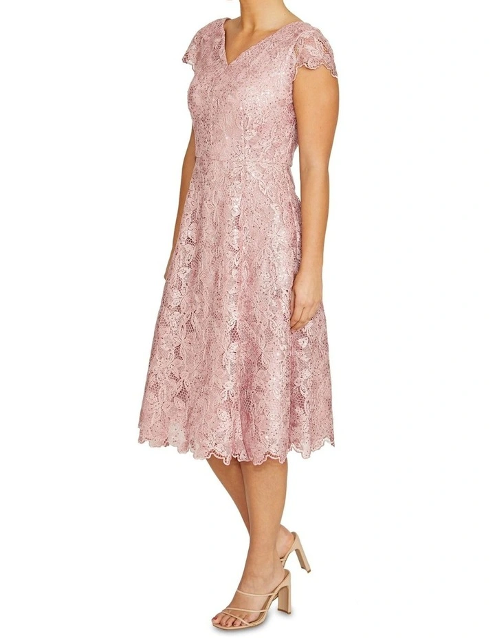 Audrey Mauve Lace Dress image 4
