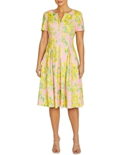 Alessandra Pink Floral Dress