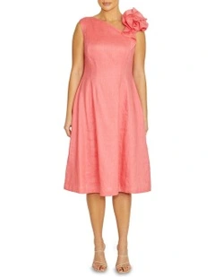 Everly Dress in Coral