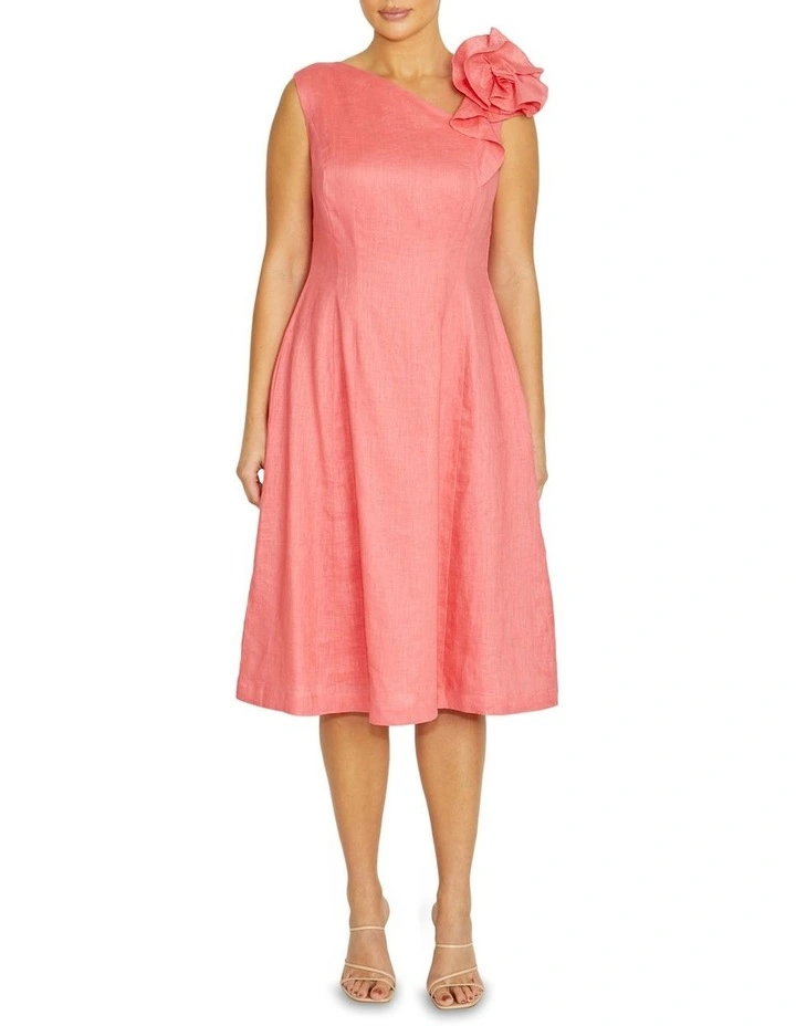 Everly Dress in Coral image 1