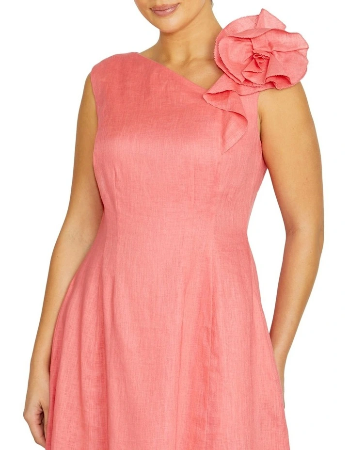Everly Dress in Coral image 3