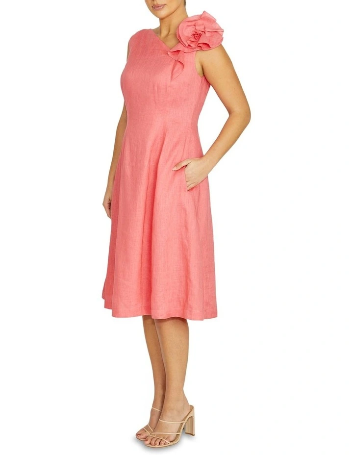 Everly Dress in Coral image 4