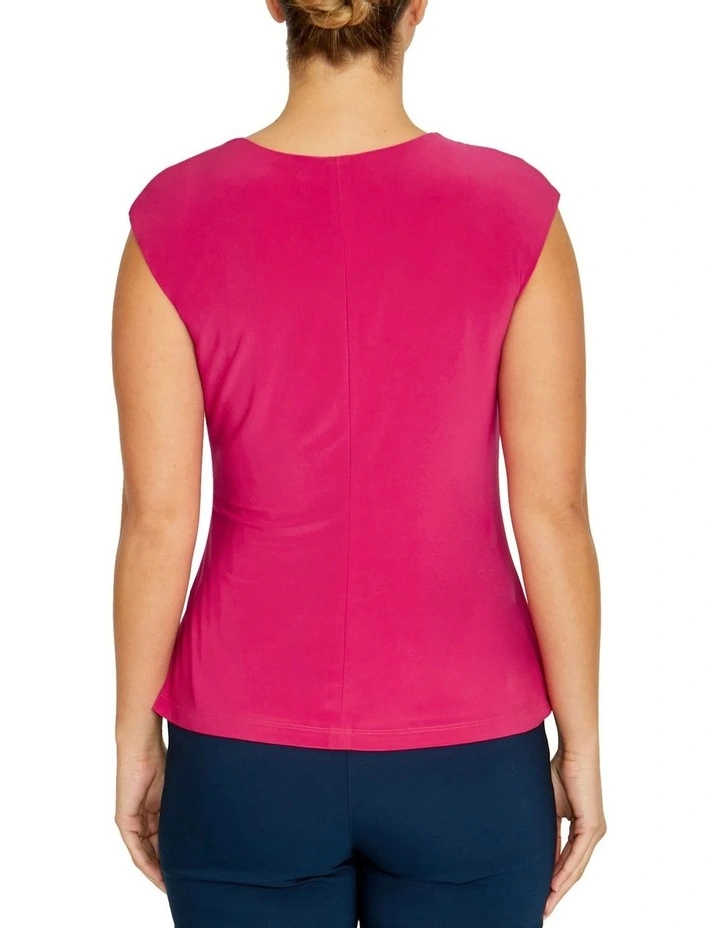 Chloe Cerise Top in Pink image 2