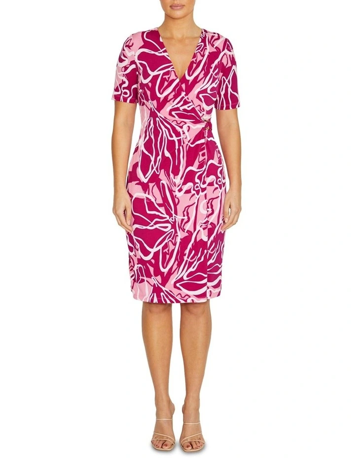 Ardenn Waterline Jersey Dress in Pink image 1