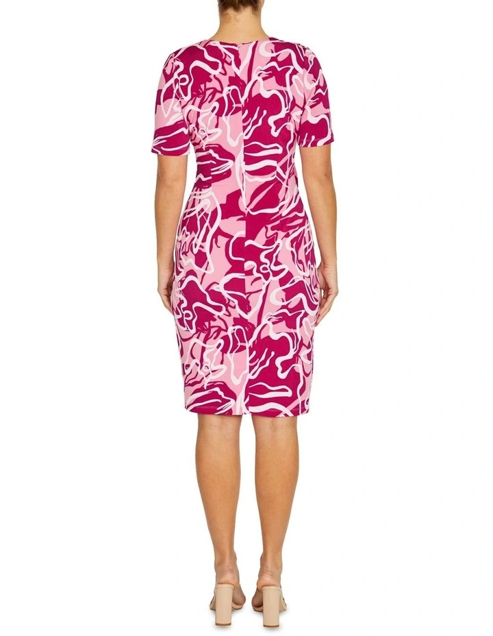 Ardenn Waterline Jersey Dress in Pink image 2