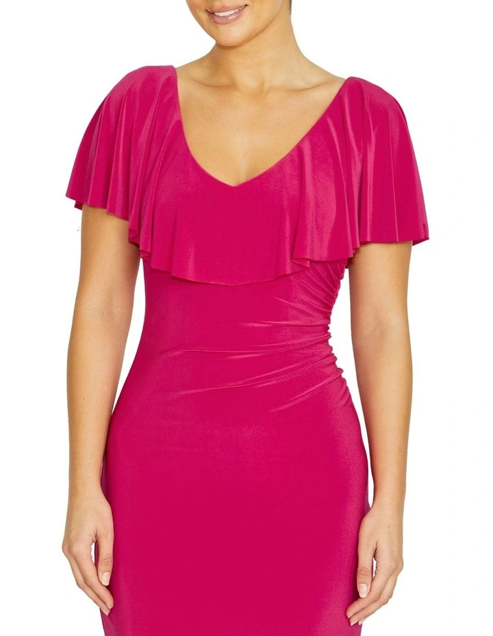 Marisa Cerise Jersey Dress in Pink image 3
