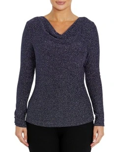 Melody Gunmetal Top in Grey