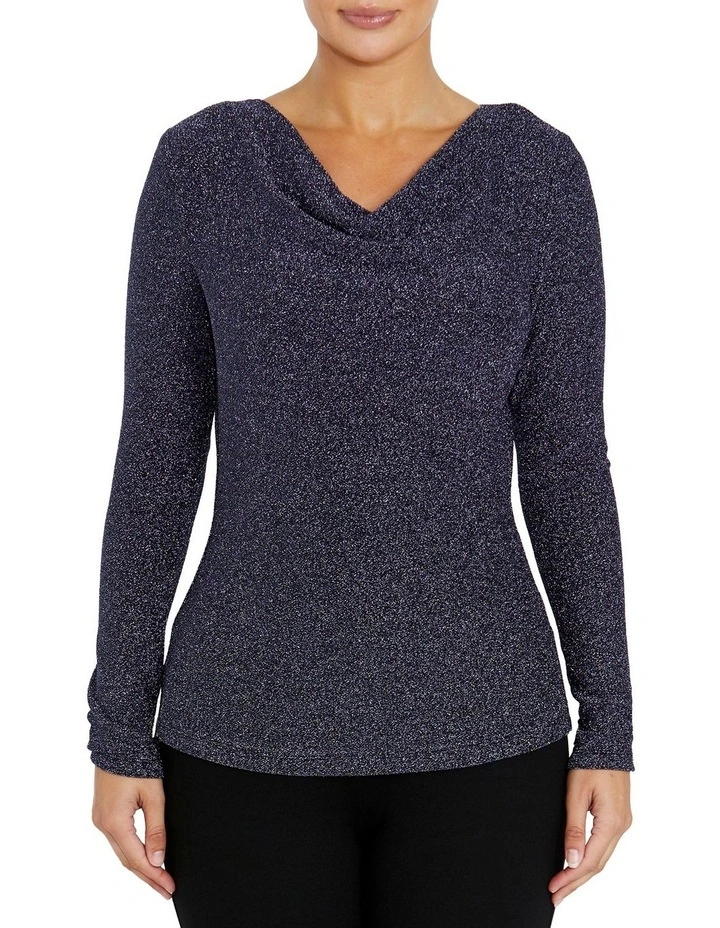 Melody Gunmetal Top in Grey image 1