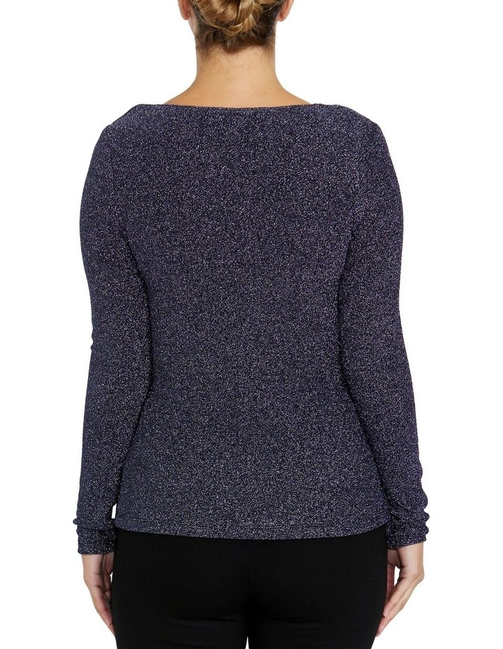 Melody Gunmetal Top in Grey image 2