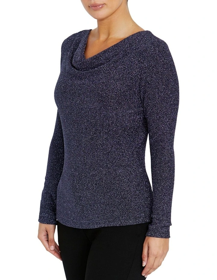 Melody Gunmetal Top in Grey image 3