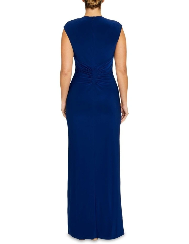 Elle Royale Jersey Gown in Blue image 2
