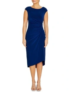Hera Jersey Dress in Royale Blue
