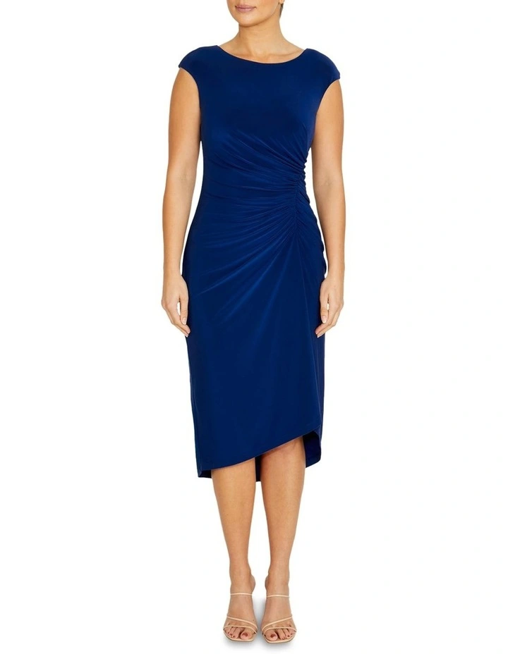 Hera Jersey Dress in Royale Blue image 1