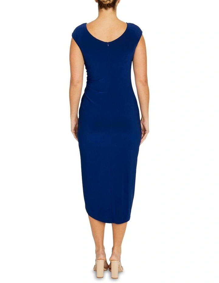 Hera Jersey Dress in Royale Blue image 2