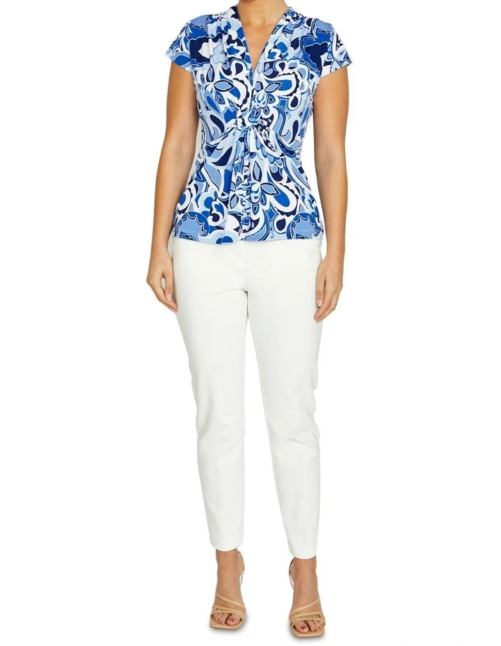 Athena Moonlight Jersey Top in Blue image 4