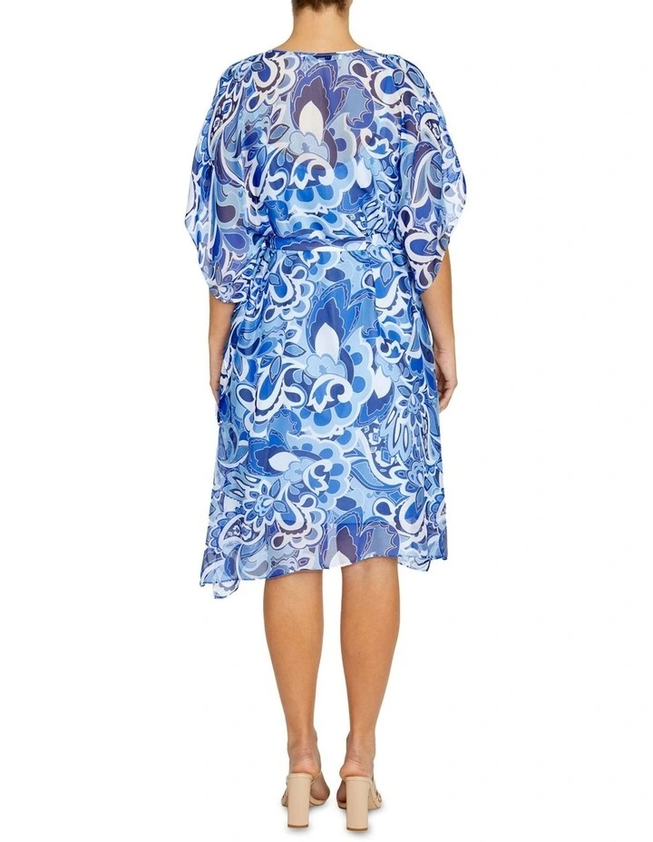 Marina Moonlight Silk Dress in Blue image 2