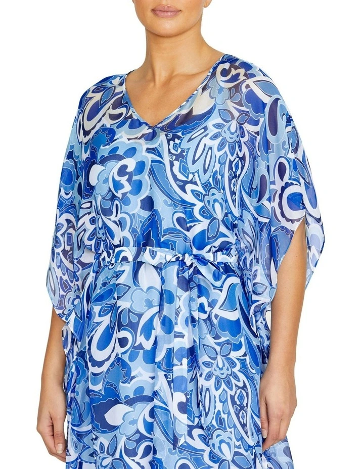 Marina Moonlight Silk Dress in Blue image 3