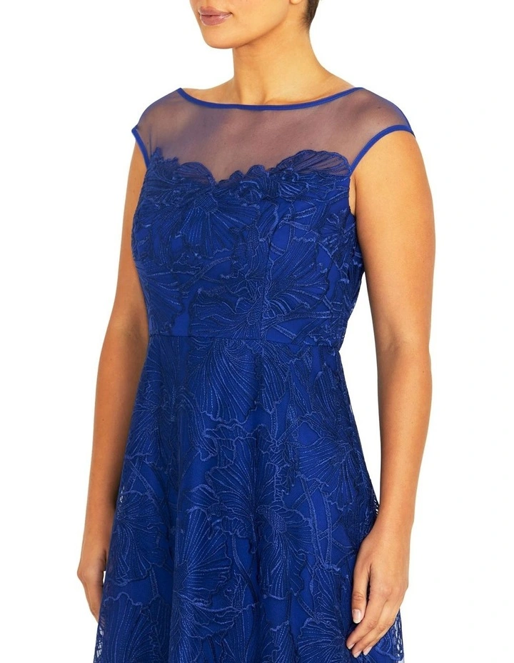 Stellar Cobalt A-Line Dress in Blue image 3