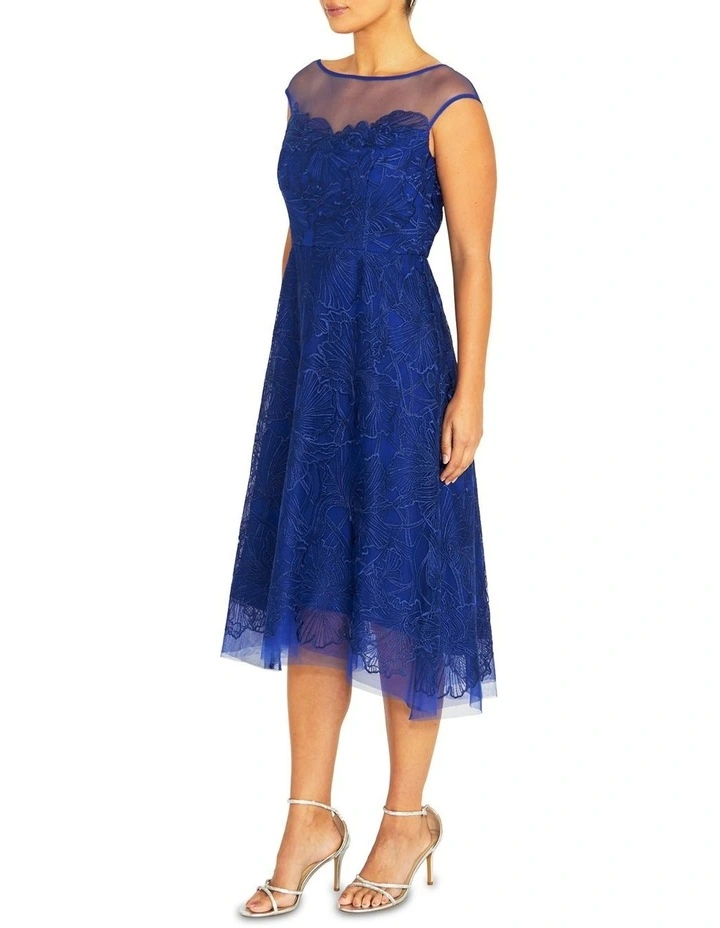 Stellar Cobalt A-Line Dress in Blue image 4