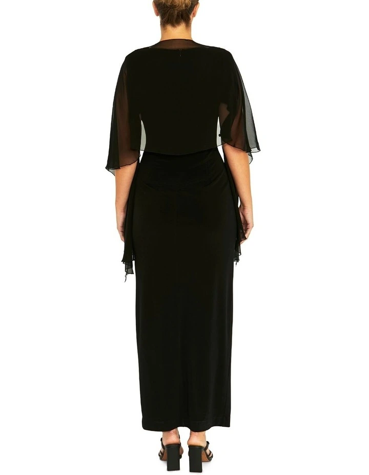 Silk Shrug in Black image 2