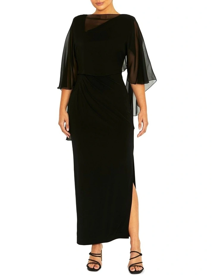 Silk Shrug in Black image 3