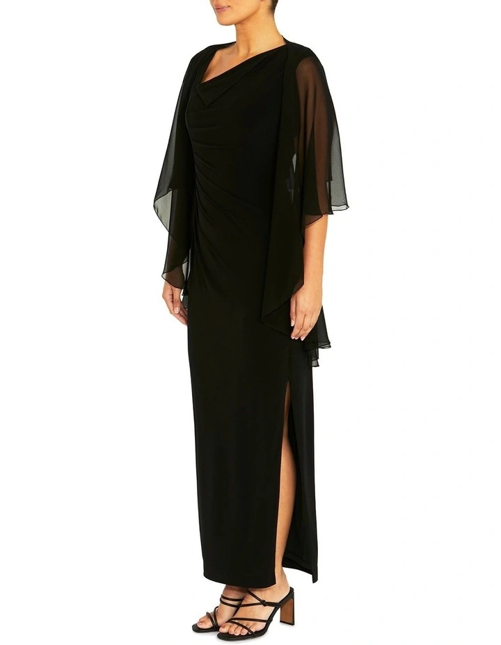 Silk Shrug in Black image 4