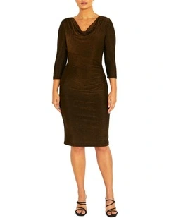 Amari Bronze Lurex Dress