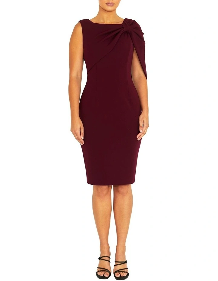 Freya Merlot Dress in Red image 1