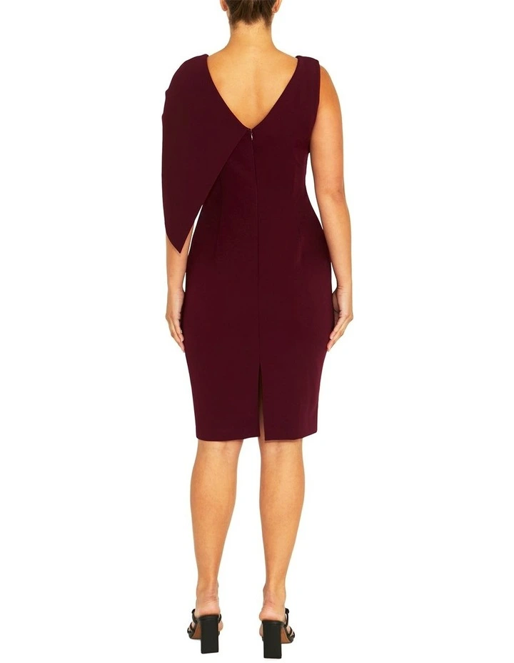 Freya Merlot Dress in Red image 2