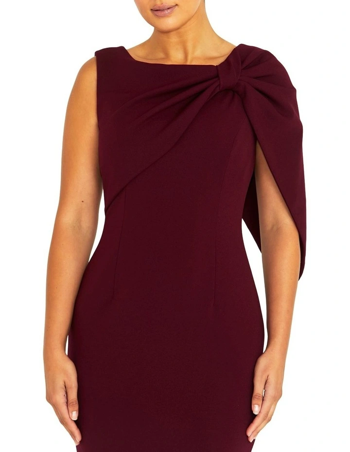 Freya Merlot Dress in Red image 3