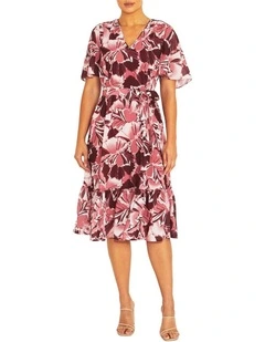 Irina Opal Chiffon Dress in Multi