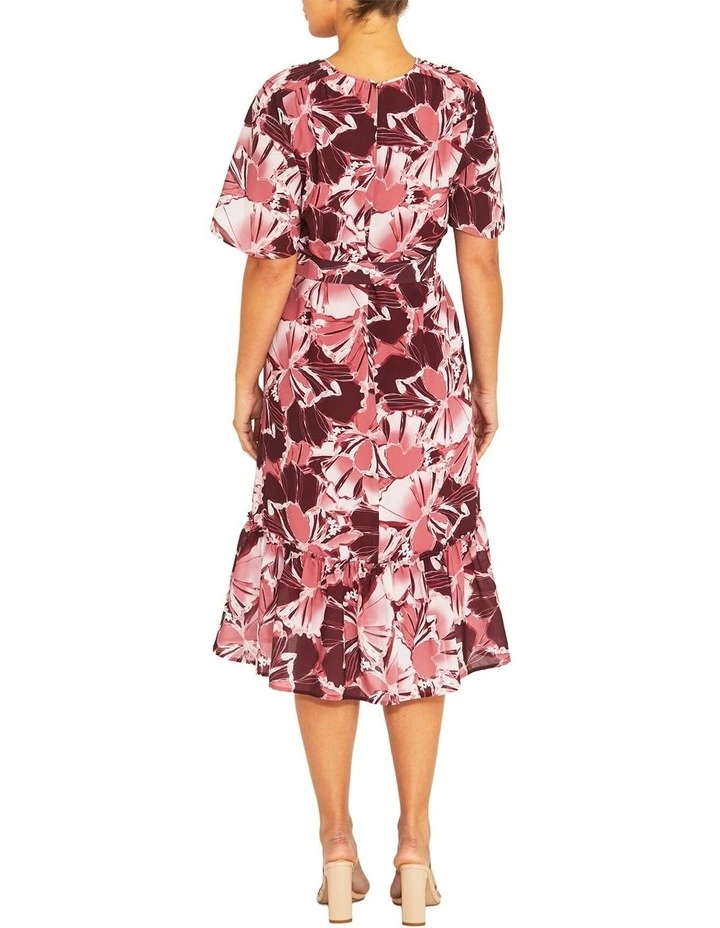 Irina Opal Chiffon Dress in Multi image 2