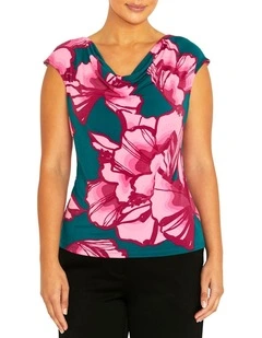 Delphi Juniper Jersey Top in Green