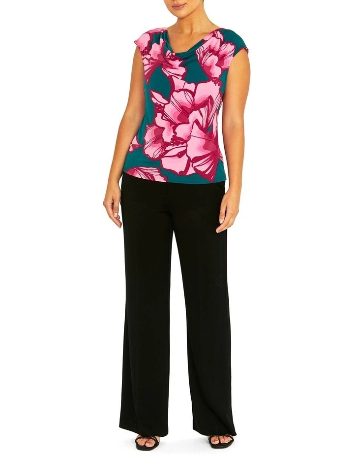 Delphi Juniper Jersey Top in Green image 4