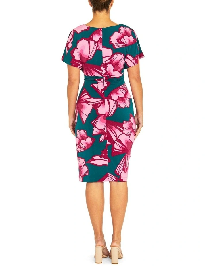 Nera Juniper Jersey Dress in Green image 2