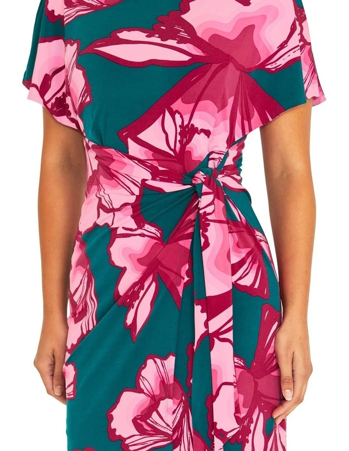 Nera Juniper Jersey Dress in Green image 3