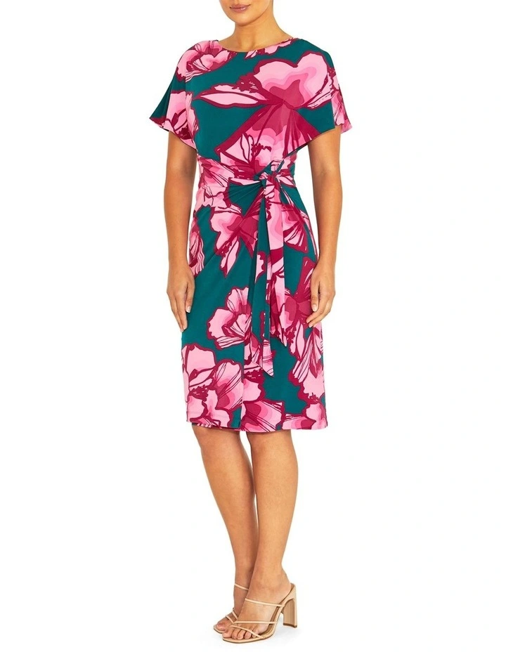 Nera Juniper Jersey Dress in Green image 4