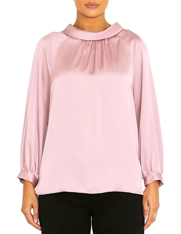 Evelyn Mauve Top in Pink image 1