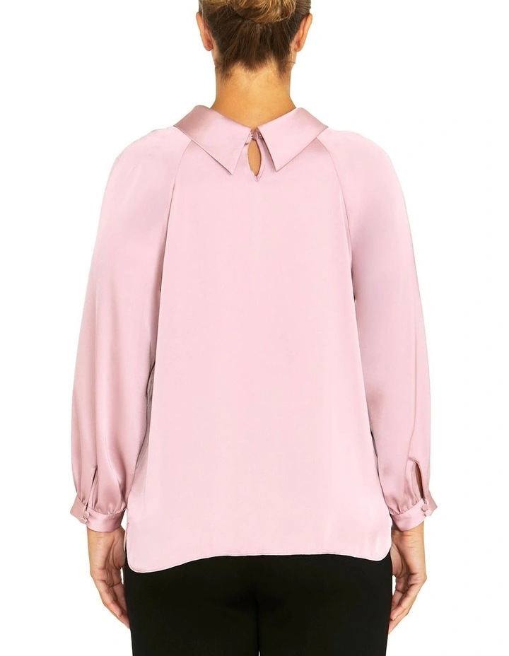 Evelyn Mauve Top in Pink image 2