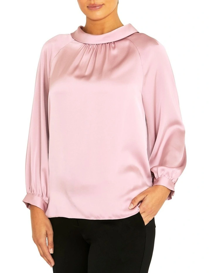 Evelyn Mauve Top in Pink image 3