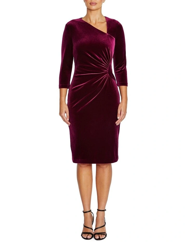 Harley Dark Berry Velour Dress image 1