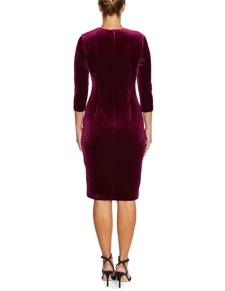 Harley Dark Berry Velour Dress image 2
