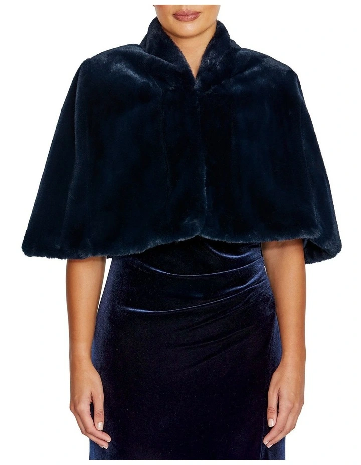 Gia Stole in Navy image 1