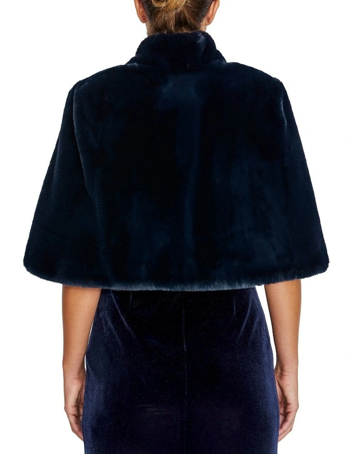 Gia Stole in Navy image 2