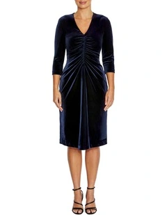 Serenity Dusk Velour Dress