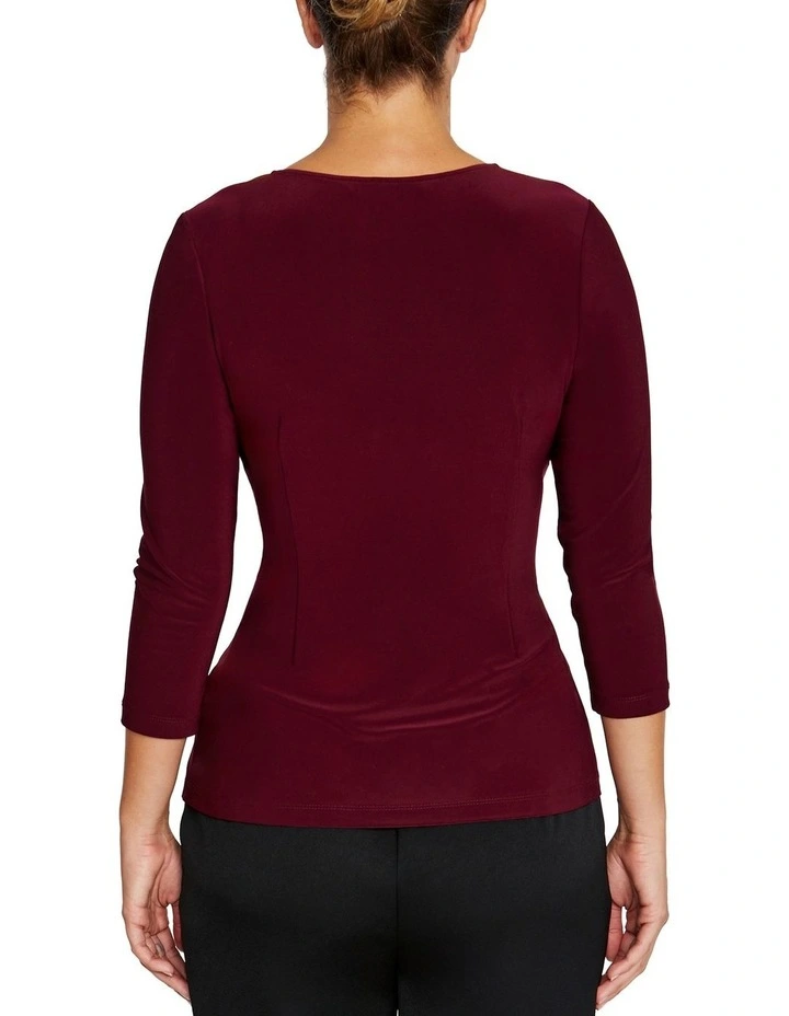 Como Jersey Top in Red image 2