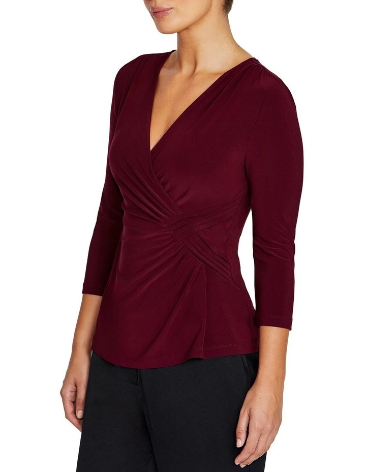 Como Jersey Top in Red image 3