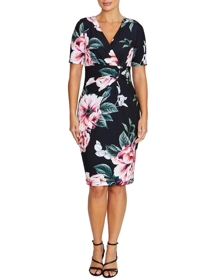 Emelynn Jersey Dress in Floral Print image 1