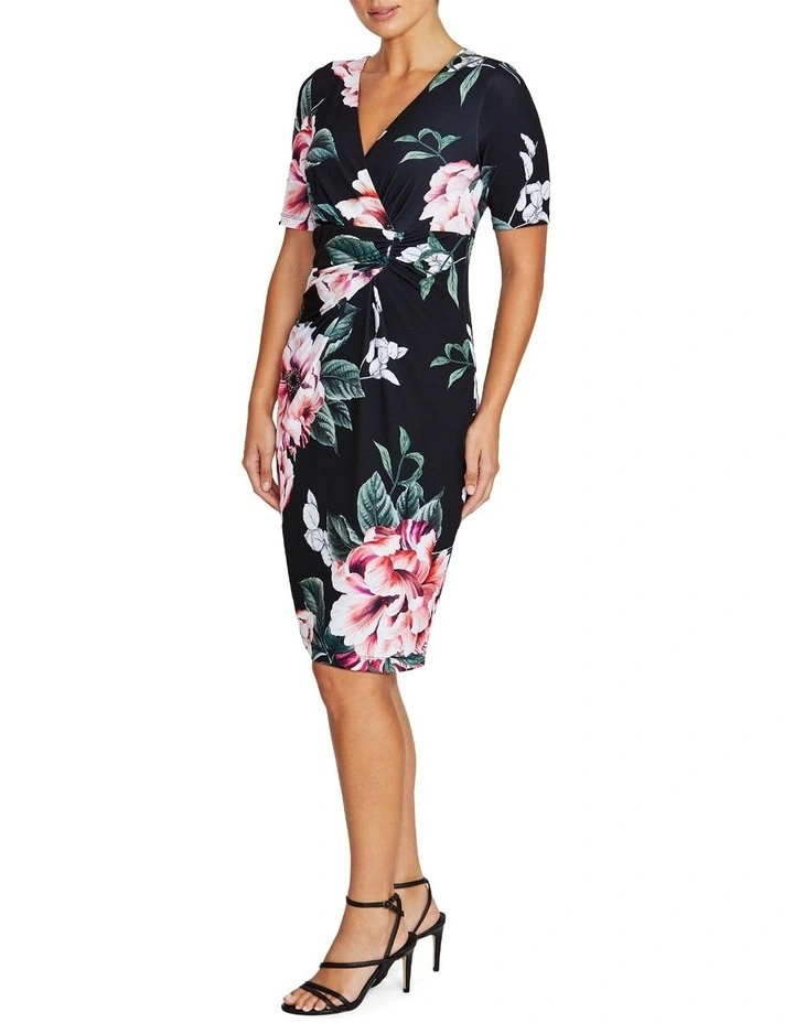 Emelynn Jersey Dress in Floral Print image 3