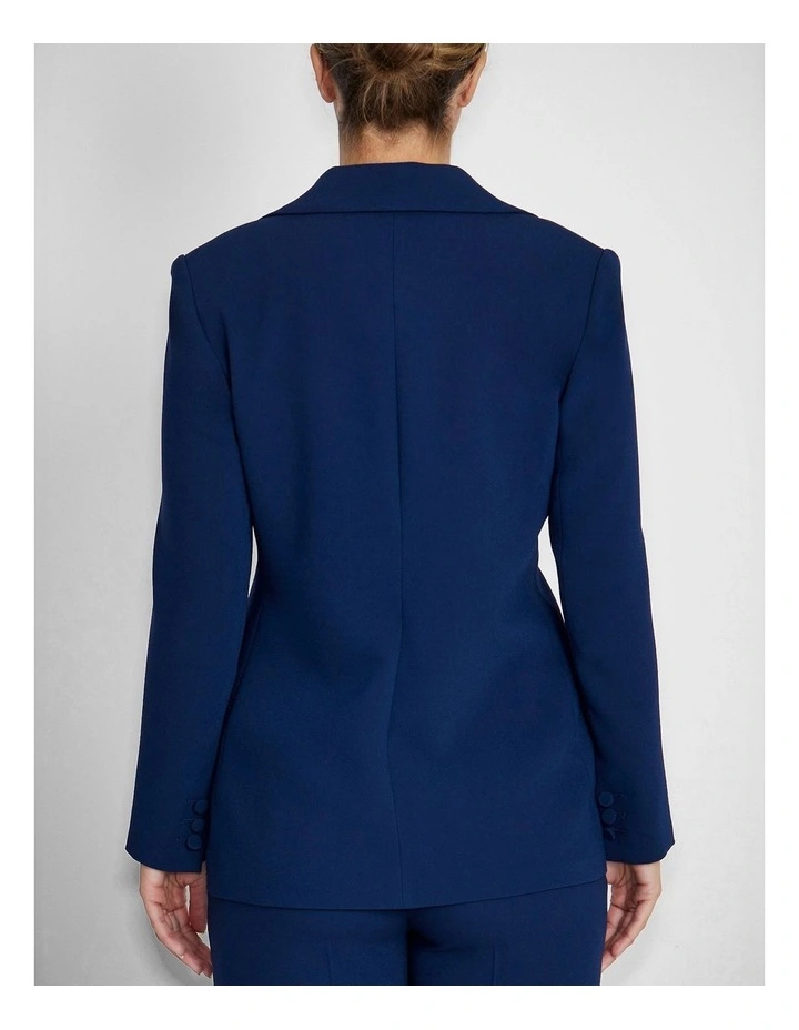 Lola Crepe Jacket in Navy image 2